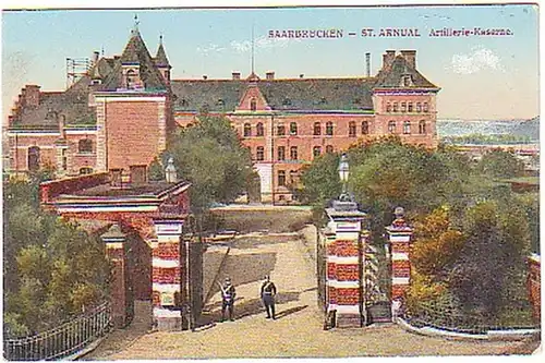 10614 Ak Saarbrücken St. Arnual Artillerie Kaserne 1917