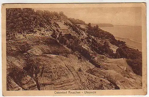 10610 Ak Ostseebad Rauschen Uferpartie 1916