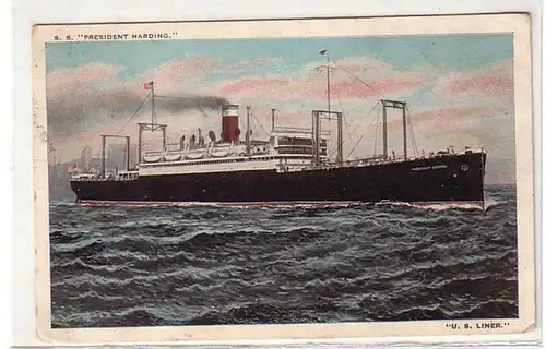 10586 Ak US Kammer S.S. "President Harding" 1925