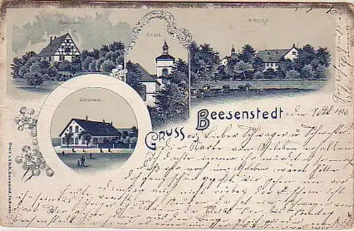 10567 Mehrbild Ak Gruss aus Beesenstädt 1903