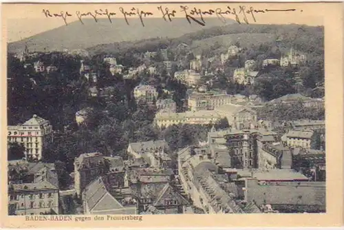 10566 Ak Baden-Baden contre Fremersberg 1924