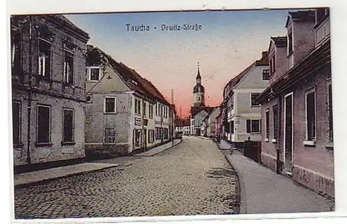 10565 Ak Taucha Dewitz Strasse um 1920