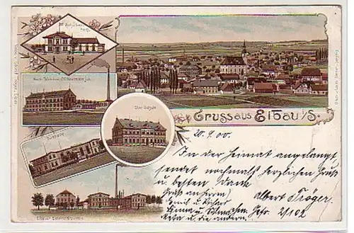 10522 Ak Lithographie Gruss de l'école d'Iebau etc. 1900