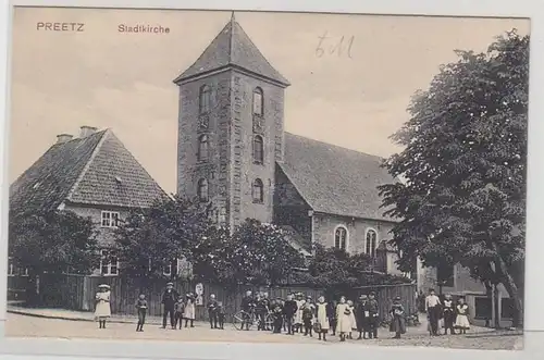 10517 Ak Preetz in Holstein Stadtkirche um 1910