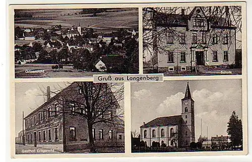 10506 Mehrbild Ak Gruß aus Langenberg Gasthof um 1940