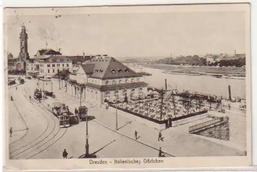 10488 Ak Dresden Italienisches Dörfchen 1920