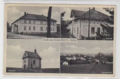 10430 Mehrbild Ak Gruß aus Kunzendorf b. Bölten Gaststätte usw. 1939