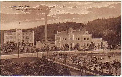 10423 Ak Trebnitz in Schlesien Hedwigsbad um 1920