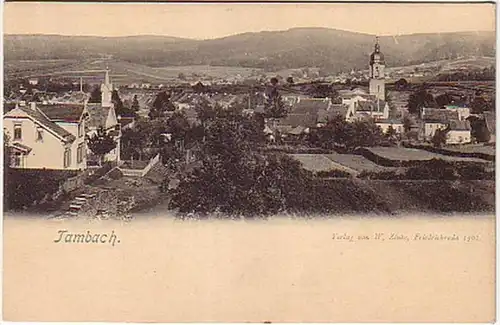 10421 Ak Tambach Thüringen Totalansicht um 1900