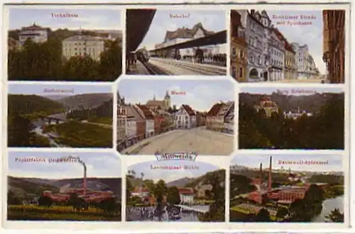 10413 Multi-image Ak Mittweida Gare ferroviaire etc. vers 1930