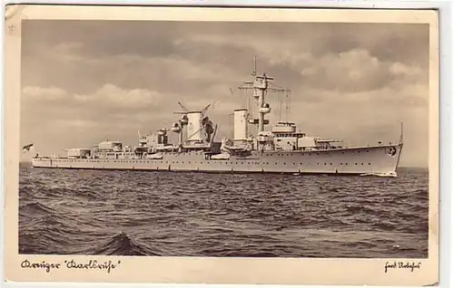 10385 Ak croiseur de guerre Karlsruhe vers 1940