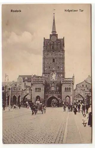 10381 Ak Rostock Cröpeliner Tor vers 1920