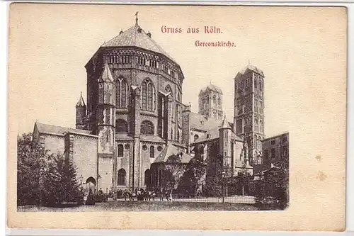 10376 Ak Salutation de Cologne Gereonskirche vers 1900