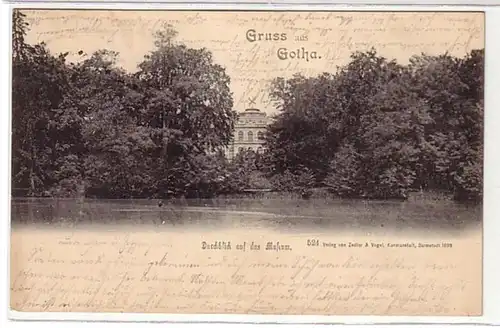 10374 Ak Gruß aus Gotha Blick auf das Museum 1902
