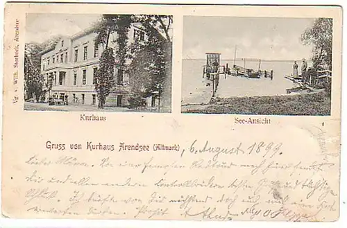 10360 Mehrbild Ak Gruß vom Kurhaus Arendsee 1899