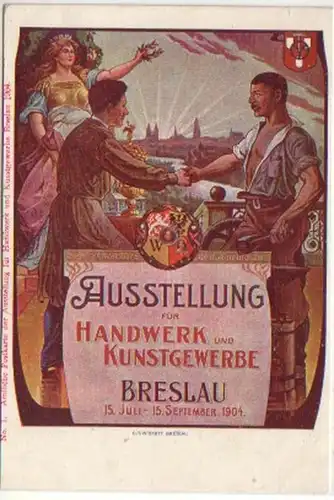 10353 Ak Ausstellung für Handwerk in Breslau 1904