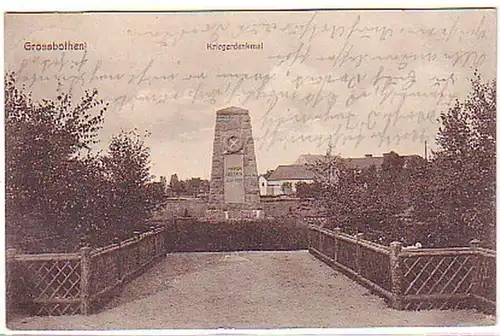 10349 Ak Grossbothen Kriegerdenkmal 1928