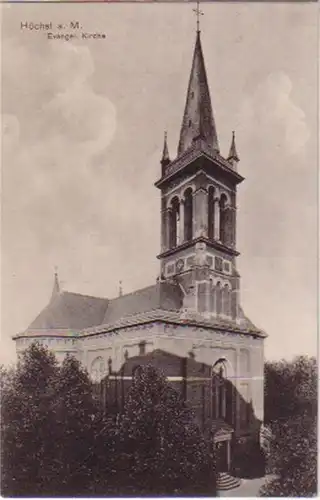 10345 Ak Höchst am Main evangelische Kirche um 1910