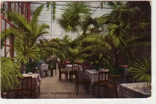 10317 Ak Gera Palmengarten Café Bes. Otto Uhlmann vers 1925
