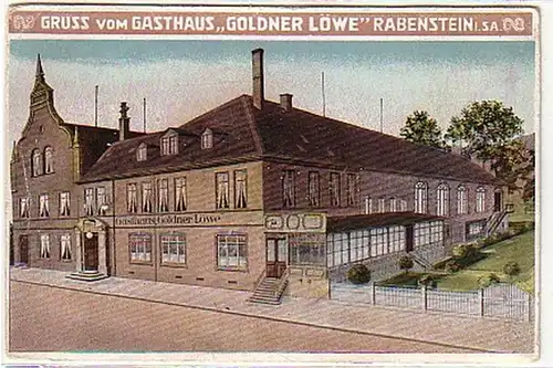 10300 Ak Gruss de l'auberge Rabenstein à saint 1919