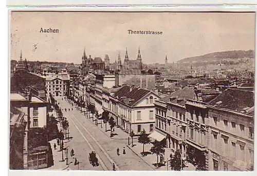10279 Ak Aachen Theaterstrasse 1912