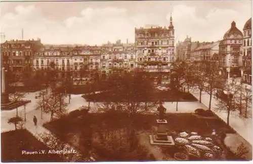10272 Ak Plauen dans la place Vogtland Albertplatz vers 1930