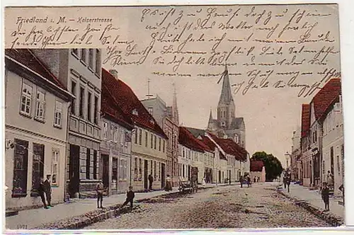 10270 Ak Friedland in Meckl. Kaiserstrasse 1904