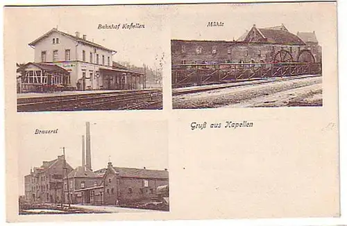 10258 Mehrbild Ak Gruß aus Kapellen Brauerei usw. 1915