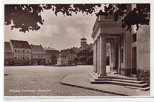10243 Ak Belgard Pommern Place du marché vers 1920