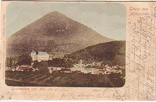10231 Ak Salutation de Milleschau avec Donnersberg vers 1905