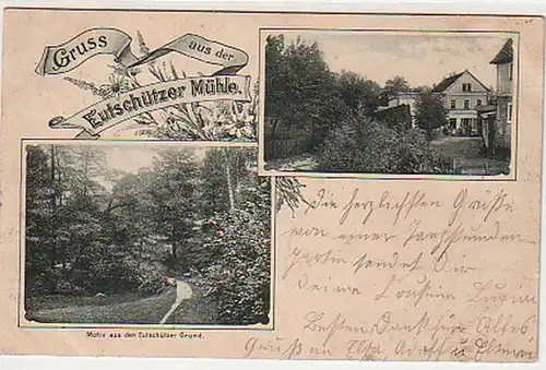 10225 Mehrbild Ak Gruß aus der Eutschützer Mühle 1899