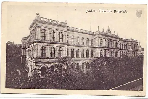 10163 Feldpost Ak Aachen Technical Hofschule 1918