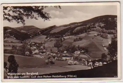10151 Ak Lomnitz nach dem hohen Heidelberg um 1930