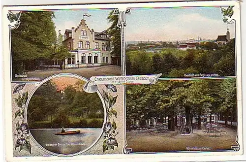10113 Ak Etablissement Wipprechtsburg Groitzsch um 1915