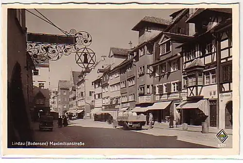 10104 Ak Lindau Bodensee Maximilianstrasse um 1940