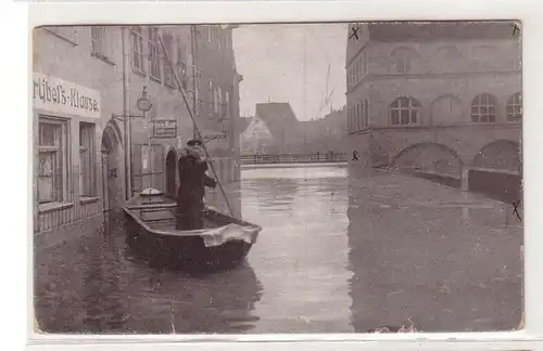 10042 Ak inondations catastrophe Nuremberg 1909 "Grugbelstrasse"