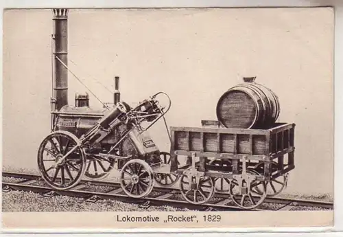 10040 Ak Lokomotive Rocket 1829, Verkehrsmuseum Berlin um 1920