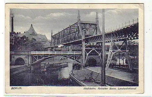 10022 Ak Berlin Hochbahn Landwehrkanal um 1930