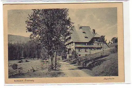 10017 Ak Rinken Feldberg Jägerheim 1924