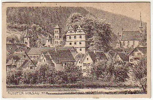 10015 Ak Künstlersteinzeichnung Kloster Hirsau um 1930