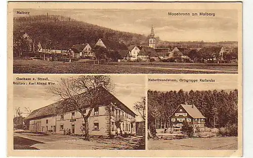 10013 Multiages Ak Moosbrunn à l'auberge de Malberg 1926