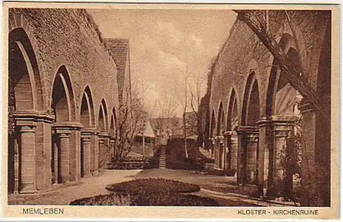 09975 Ak Memleben Monastère Ruine d'église 1934