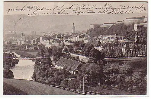 09952 Ak Glatz en Silésie Vue totale 1908