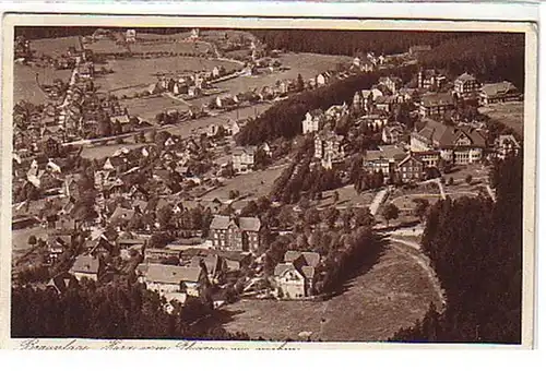 09913 Ak Braunlage Harz vom Flugzeug aus gesehen 1932