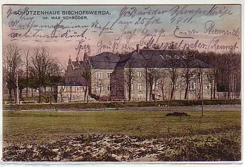 09912 Ak Schützenhaus Bischofswerda 1911
