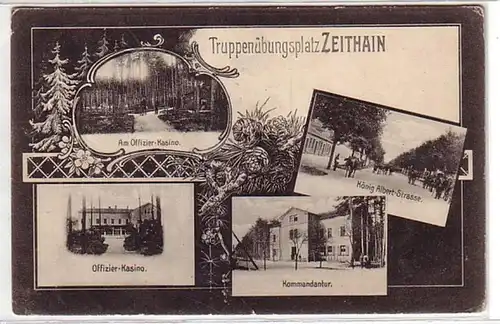 09909 Mehrbild Ak Truppenübungsplatz Zeithain 1906
