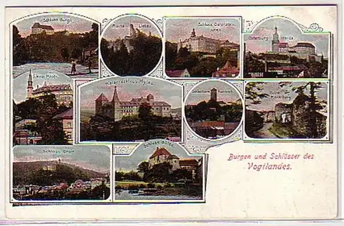 09897 Ak Burgen und Schlösser des Vogtlands 1914
