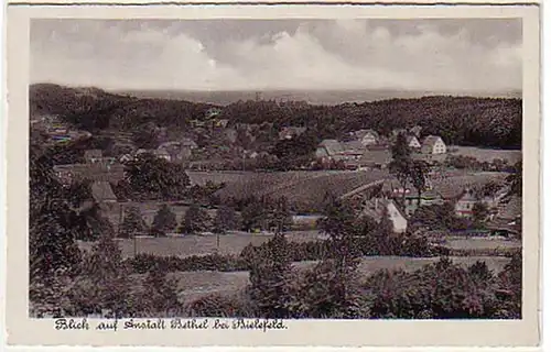 09892 Ak Blick auf Anstalt Bethel bei Bielefeld um 1940