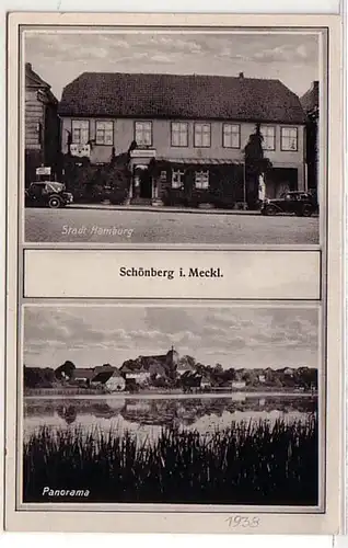 09877 Ak Schönberg in Mecklembourg Gasthof 1938