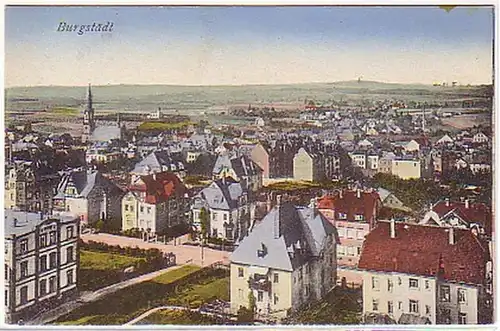 09849 Ak Burgstadt Vue totale vers 1920